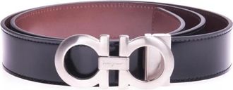 Ferragamo Leren Riem - Heren - Riemen - Zwart - 110 CM - Leer - Accessoires