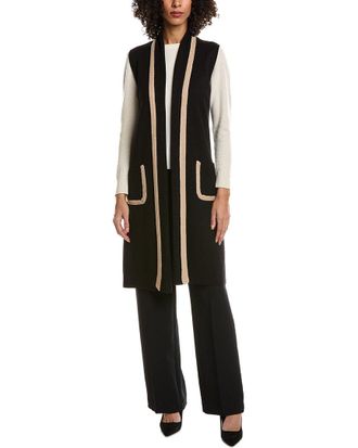 T Tahari Open Front Cardigan