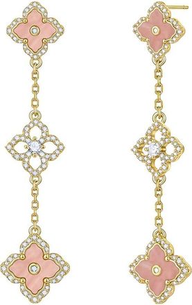 Liv Oliver 18K Plated Tier Drop Earrings