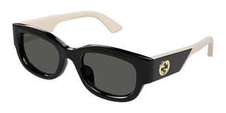 Gucci GG1667SK Asian Fit 001 Womens Sunglasses Black Size 54