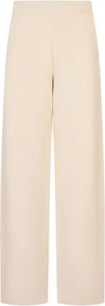 Max Mara Broeken, Dames, Beige, M, Katoen, Dente Broek