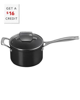 LE CREUSET 3Qt Saucepan With Glass Lid With $16 Credit