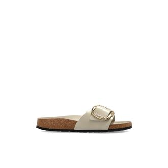 Birkenstock Madrid Big Buckle - Dames - Sandalen - Beige - 41 EU - Leer - Schoenen
