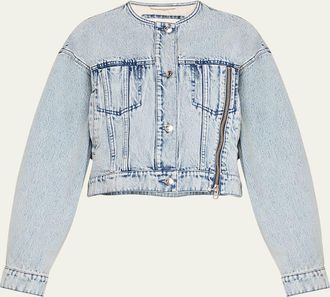 3.1 Phillip Lim Collarless Denim Jacket