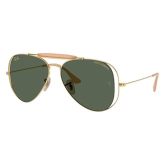Ray-Ban Sunglasses, unisex, Yellow, Size: 58 MM Aviator Sunglasses