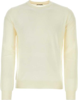 Jil Sander Off White Crewneck Sweater