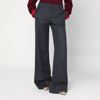 Stella McCartney Stella Mc Cartney Wide Grey Wool Trousers