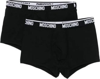 Moschino Trunk Bi-Pack - Heren - Onderbroek - Zwart - XS - Katoen - Ondergoed