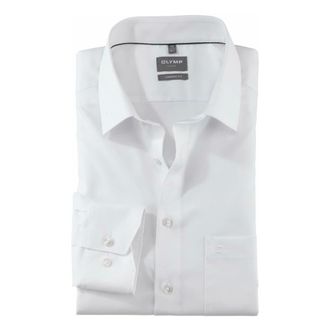 Olymp Olymp, Heren, Overhemden, Wit, Maat: 6XL