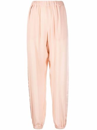 Fabiana Filippi drop-crotch track pants - Pink