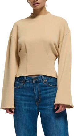 Nation Ltd Rocky Sweatshirt In Warm Sand