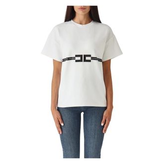 Elisabetta Franchi Mujer, Camisetas, Blanco, Talla: M