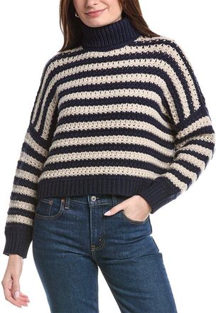 Brunello Cucinelli Turtleneck Wool, Cashmere, & Silk-Blend Sweater