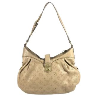 Louis Vuitton Pre-owned Shoulder Bags, female, Beige, Size: ONE SIZE Pre-owned Vintage Monogram Mahina Shoulder Bag