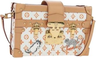 Louis Vuitton Pre-owned Petite Malle Shoulder Bag - Dames - Vintage Schoudertas - Veelkleurig - ONE Size - Leer - Vintage
