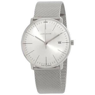 Junghans Max Bill Quartz Silver Dial Mens Watch 41/4463.46