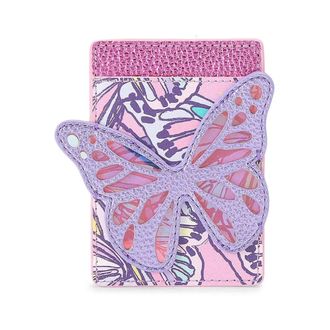 Kurt Geiger Accessoires, Dames, Veelkleurig, ONE Size, Leer, Butterfly Card Holder