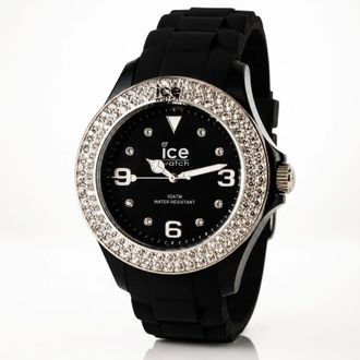 Ice Watch Stone Sili Black Dial Ladies Watch ST.BS.B.S.11