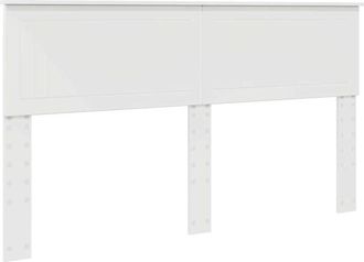 vidaXL Headboard with Headboard Gloss White 160 cm Engineered wood vidaXL