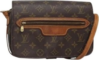 Louis Vuitton Pre-owned Cross Body Bags, female, Brown, Size: ONE SIZE Pre-owned Canvas Cross Body Bag