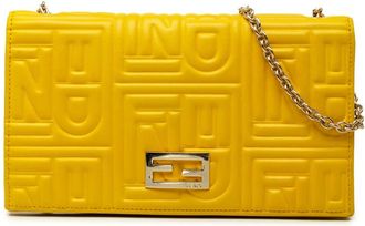 Fendi Pre-owned Fendi Embossed Nappa Logo Chain Clutch Ladies 2WTVRWZYK5GK9RM4