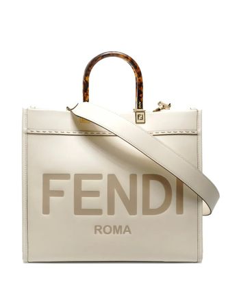 Fendi 2023-2025 Sunshine leather tote bag - Toni neutri