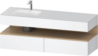 Duravit Qatego Lavabo Encastrado Con Base De Lavabo Consola, - Duravit