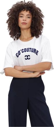 Co'Couture 43013 Zenga CC Tee O-Neck - Dames - T-shirts - Wit - XS - Katoen - Tops