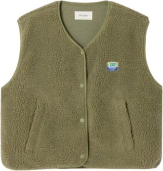 American Vintage Mouwloze Top met Ronde Hals - Dames - Bodywarmers - Groen - Xs/S - Polyester - Jassen