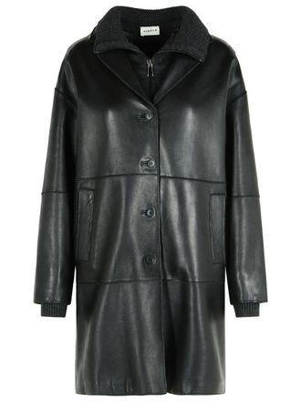 P.A.R.O.S.H. P. A.R. O.S. H. Maciock Black Lambskin Jacket