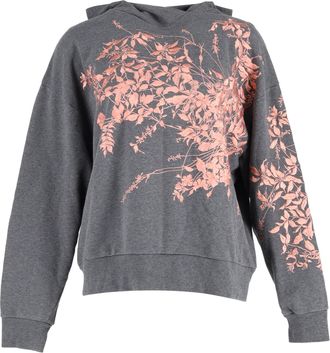 Dries Van Noten Harlee geborduurde jersey hoodie van grijs katoen