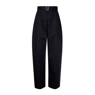 STUDIO NICHOLSON Doring Pant - Dames - Broeken - Blauw - Maat: XS Katoen