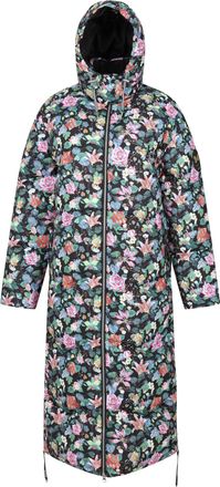 Regatta Womens/Ladies Christian Lacroix Milhaud Floral Longline Padded Jacket (Multicoloured) - Green - Size 14 UK