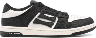 Amiri Shimmer Skel leather sneakers - women - Leather - 35 - Black
