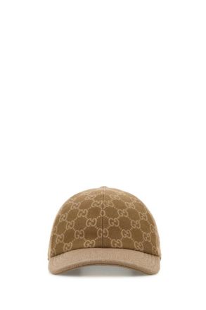 Gucci Brown GG Logo Baseball Hat