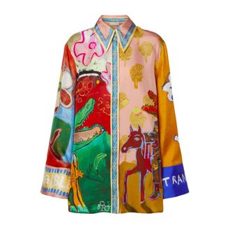 Alemais Alemais Hemden - Dames - Blouses & Shirts - Veelkleurig - Maat: 3XS Zijde