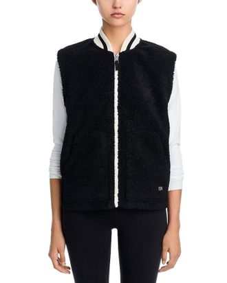 SPLITS59 Aster Sherpa Vest In Black
