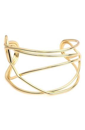 Panacea Open Wire Cuff Bracelet in Gold at Nordstrom