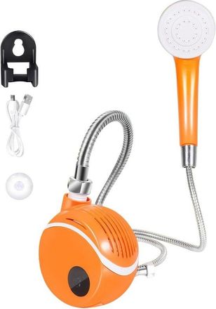 OEM Ducha Port&aacute;til - Ducha De Camping - Lavado Al Aire Libre - Bomba Impermeable - Manguera De 1,5 Metros - Naranja