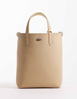 Lacoste Borsetta double-face beige e gialla-Neutro
