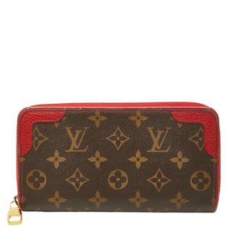 Louis Vuitton Monogram Brown Cerise Monogram Monogram Long Wallet (Bi-Fold) (Pre-Owned)