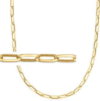 Canaria Canaria 10kt Yellow Gold Paper Clip Link Necklace