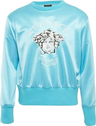Versace Sweater met Medusa-print - Blauw