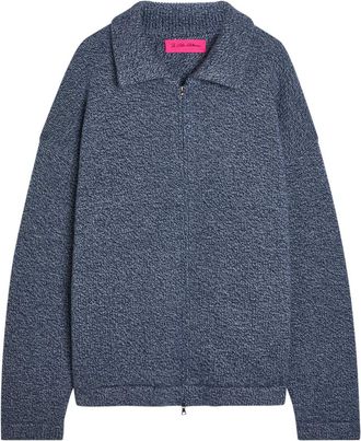 The Elder Statesman Hunter Zip-through Cashmere Jacket - Blue - M