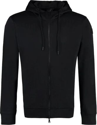 Paul & Shark Scuba Jersey Ritshoodie - Heren - Vesten met rits - Zwart - M - Katoen - Hoodies & sweatvesten
