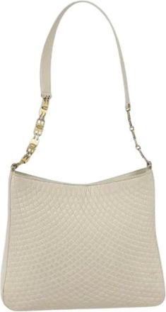 Bally Pre-owned Shoulder Bags, female, Beige, Size: ONE SIZE Pre-owned Vintage shoulder bag