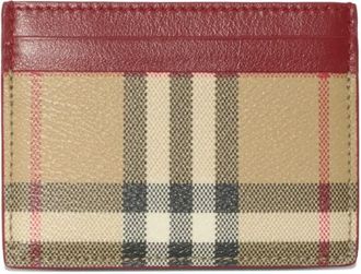 Burberry Contrast Check Card Case Accessories