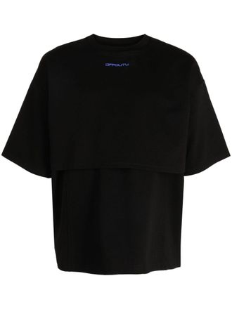 Off Duty Seconds double-layer T-shirt - Black