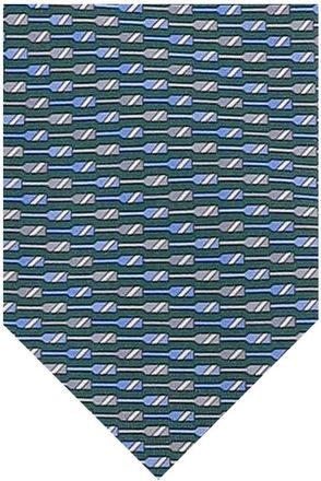Ferragamo Green Geometric Tie