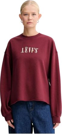 Levi's Sweatshirts - Dames - Sweatshirts - Rood - M - Katoen - Hoodies & sweatvesten